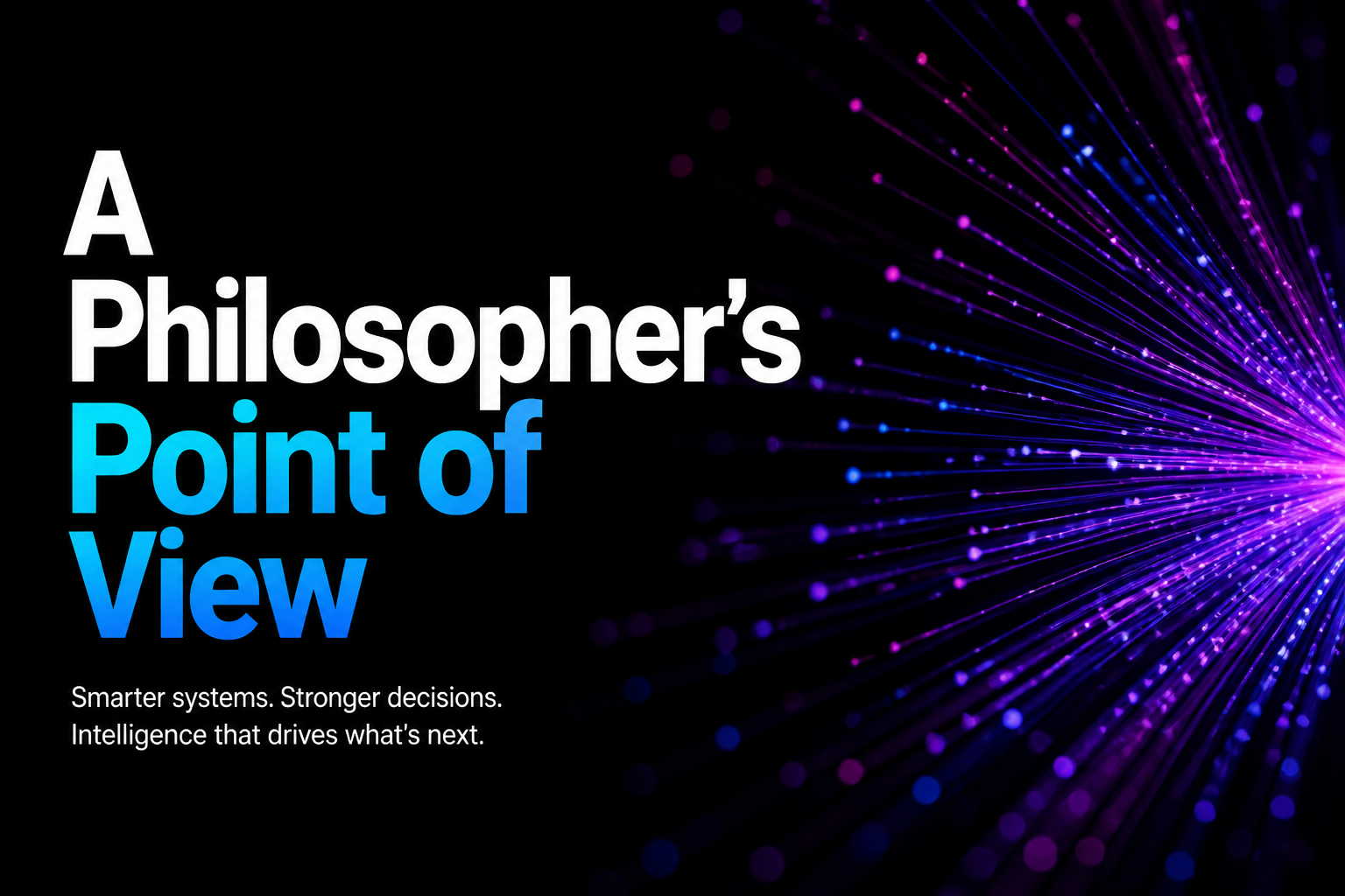 A Philosopher's Point of View
