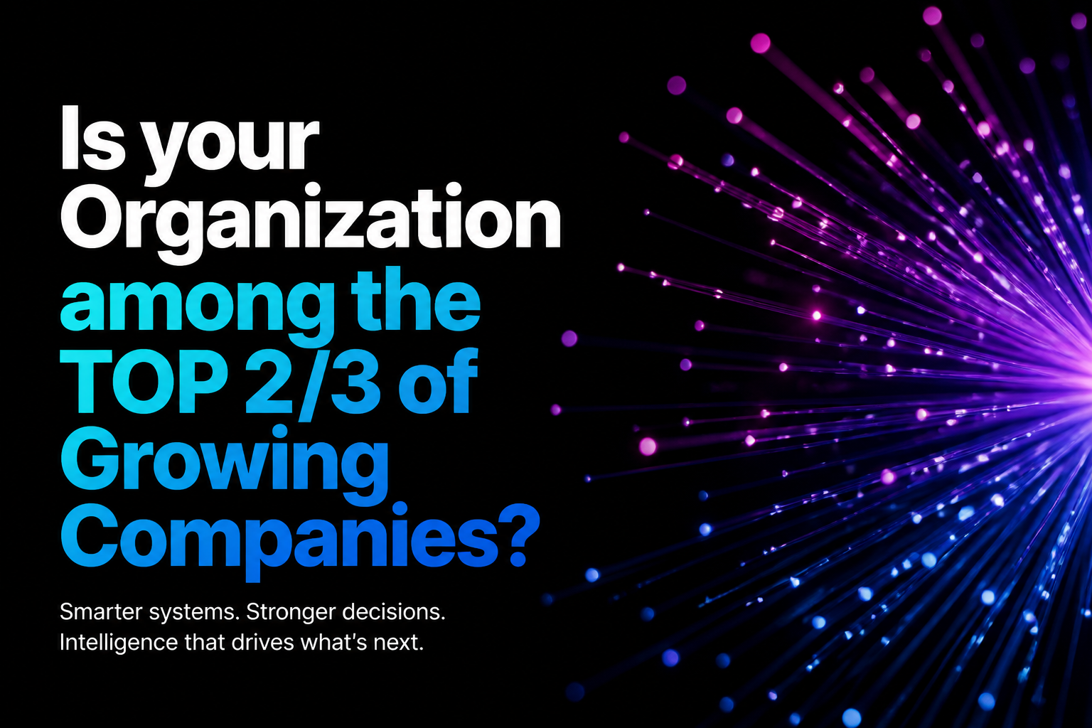 Is your Organization among the TOP 2/3 of Growing Companies?